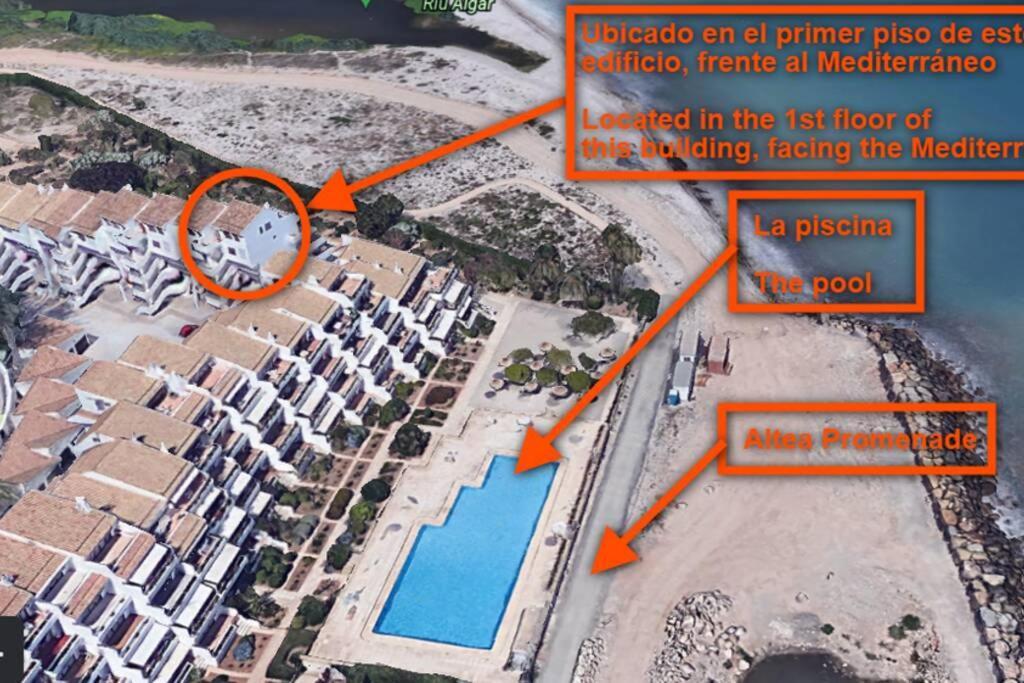Apartment Steps From Altea Beach!! - Pool - Ac Екстер'єр фото